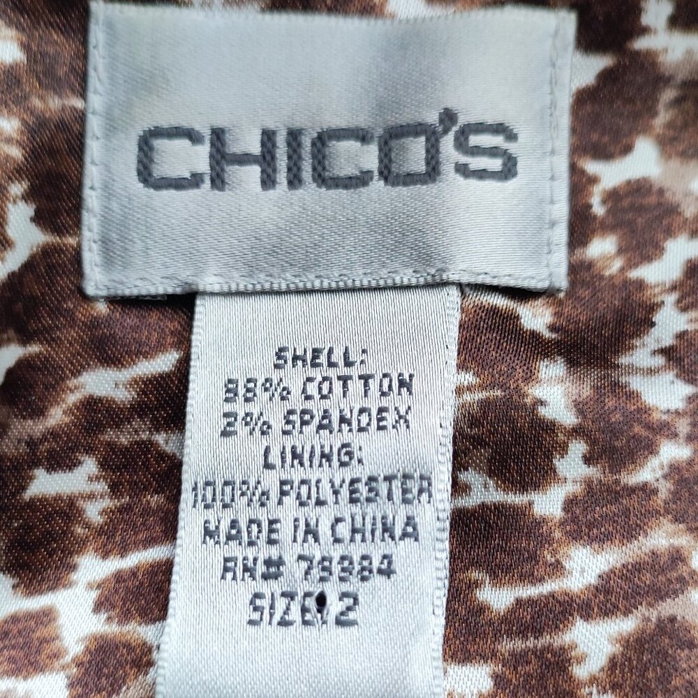 Versatile Chico's Brown Jacket With Unique Animal… - image 4